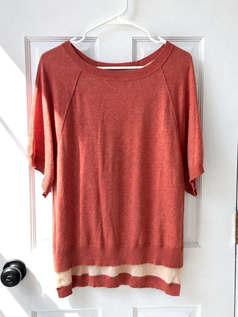 Anthropologie Moth Orange Top S